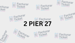 2 PIER 27 sin logo Facturación 2 PIER 27 - Descargar Factura