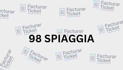 98 SPIAGGIA sin logo Facturar Ticket - Busca por Marca o Razón Social y Obtén tu Factura
