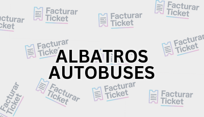 Facturar Ticket - Busca por Marca o Razón Social y Obtén tu Factura 2 ALBATROS AUTOBUSES sin logo Facturar Ticket - Busca por Marca o Razón Social y Obtén tu Factura