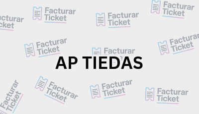 Facturar Ticket - Busca por Marca o Razón Social y Obtén tu Factura 7 AP TIEDAS sin logo Facturar Ticket - Busca por Marca o Razón Social y Obtén tu Factura