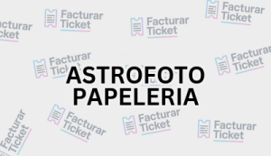 ASTROFOTO PAPELERIA sin logo Facturación ASTROFOTO PAPELERIA - Descargar Factura