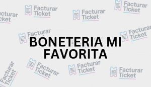 BONETERIA MI FAVORITA sin logo Facturación BONETERIA MI FAVORITA - Descargar Factura