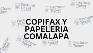 COPIFAX Y PAPELERIA COMALAPA sin logo Facturación COPIFAX Y PAPELERIA COMALAPA - Descargar Factura
