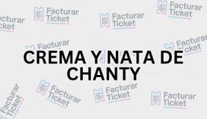 CREMA Y NATA DE CHANTY sin logo Facturación CREMA Y NATA DE CHANTY - Descargar Factura