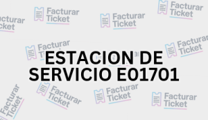 ESTACION DE SERVICIO E01701 sin logo Facturación ESTACION DE SERVICIO E01701 - Descargar Factura