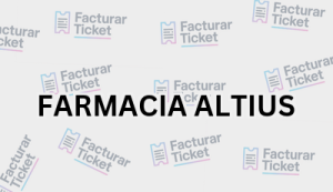 FARMACIA ALTIUS sin logo Facturación FARMACIA ALTIUS - Descargar Factura