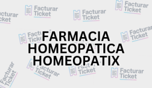 FARMACIA HOMEOPATICA HOMEOPATIX sin logo Facturación FARMACIA HOMEOPATICA HOMEOPATIX - Descargar Factura