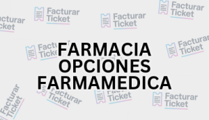 FARMACIA OPCIONES FARMAMEDICA sin logo Facturación FARMACIA OPCIONES FARMAMEDICA - Descargar Factura