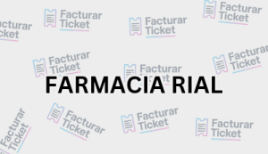 FARMACIA RIAL sin logo Facturación FARMACIA RIAL - Descargar Factura