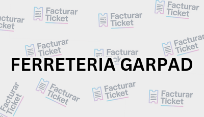 Facturar Ticket - Busca por Marca o Razón Social y Obtén tu Factura 13 FERRETERIA GARPAD sin logo Facturar Ticket - Busca por Marca o Razón Social y Obtén tu Factura