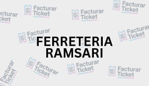 FERRETERIA RAMSARI sin logo Facturación FERRETERIA RAMSARI - Descargar Factura