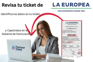 Facturar ticket La Europea Facturar ticket de LA EUROPEA