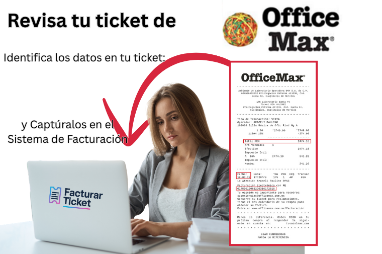Facturar ticket office max 1 Facturación OFFICE MAX - Descargar Factura