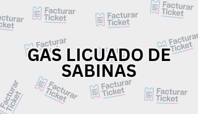 GAS LICUADO DE SABINAS sin logo Facturar Ticket - Busca por Marca o Razón Social y Obtén tu Factura