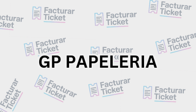 GP PAPELERIA sin logo Facturar Ticket - Busca por Marca o Razón Social y Obtén tu Factura