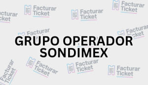 GRUPO OPERADOR SONDIMEX sin logo Facturación GRUPO OPERADOR SONDIMEX - Descargar Factura
