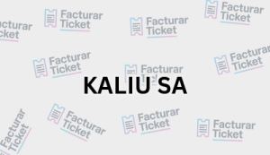 KALIU SA sin logo Facturación KALIU SA - Descargar Factura
