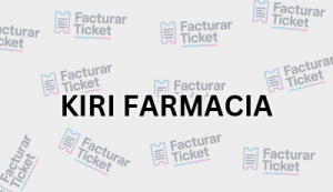 KIRI FARMACIA sin logo Facturación KIRI FARMACIA - Descargar Factura