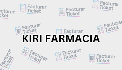 KIRI FARMACIA sin logo Facturar Ticket - Busca por Marca o Razón Social y Obtén tu Factura