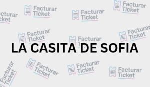 LA CASITA DE SOFIA sin logo Facturación LA CASITA DE SOFIA - Descargar Factura