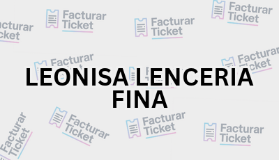 Facturar Ticket - Busca por Marca o Razón Social y Obtén tu Factura 11 LEONISA LENCERIA FINA sin logo Facturar Ticket - Busca por Marca o Razón Social y Obtén tu Factura