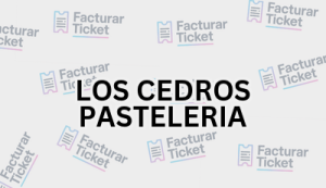 LOS CEDROS PASTELERIA sin logo Facturación LOS CEDROS PASTELERIA - Descargar Factura