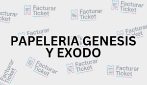 PAPELERIA GENESIS Y EXODO sin logo Facturación PAPELERIA GENESIS Y EXODO - Descargar Factura