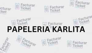 PAPELERIA KARLITA sin logo Facturación PAPELERIA KARLITA - Descargar Factura