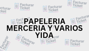 PAPELERIA MERCERIA Y VARIOS YIDA sin logo Facturación PAPELERIA MERCERIA Y VARIOS YIDA - Descargar Factura
