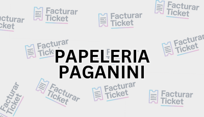 PAPELERIA PAGANINI sin logo Facturar Ticket - Busca por Marca o Razón Social y Obtén tu Factura