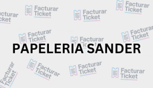 PAPELERIA SANDER sin logo Facturación PAPELERIA SANDER - Descargar Factura