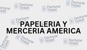 PAPELERIA Y MERCERIA AMERICA sin logo Facturación PAPELERIA Y MERCERIA AMERICA - Descargar Factura