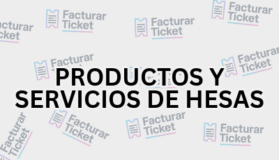 PRODUCTOS Y SERVICIOS DE HESAS sin logo Facturar Ticket - Busca por Marca o Razón Social y Obtén tu Factura