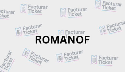 ROMANOF sin logo 1 Facturar Ticket - Busca por Marca o Razón Social y Obtén tu Factura