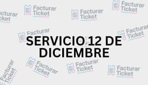 SERVICIO 12 DE DICIEMBRE sin logo Facturación SERVICIO 12 DE DICIEMBRE - Descargar Factura