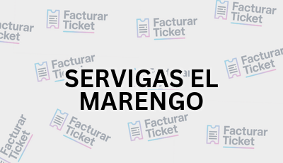 SERVIGAS EL MARENGO sin logo Facturar Ticket - Busca por Marca o Razón Social y Obtén tu Factura