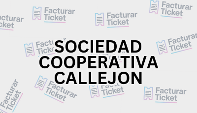 SOCIEDAD COOPERATIVA CALLEJON sin logo Facturar Ticket - Busca por Marca o Razón Social y Obtén tu Factura