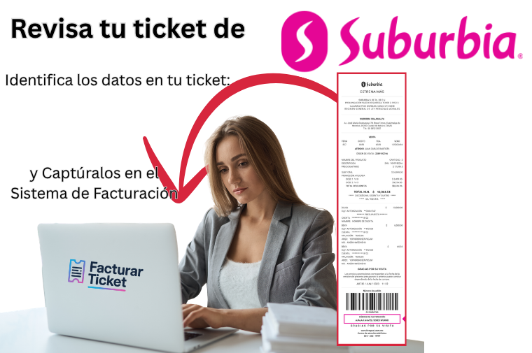 Facturación SUBURBIA - Descargar Factura 1 SUBURBIA facturar ticket Facturación SUBURBIA - Descargar Factura