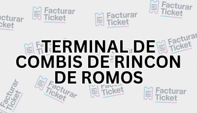 TERMINAL DE COMBIS DE RINCON DE ROMOS sin logo Facturar Ticket - Busca por Marca o Razón Social y Obtén tu Factura
