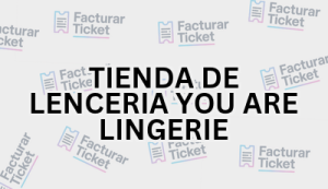 Facturación TIENDA DE LENCERIA YOU ARE LINGERIE - Descargar Factura 21 TIENDA DE LENCERIA YOU ARE LINGERIE sin logo Facturación TIENDA DE LENCERIA YOU ARE LINGERIE - Descargar Factura