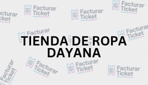 Facturación TIENDA DE ROPA DAYANA - Descargar Factura 20 TIENDA DE ROPA DAYANA sin logo Facturación TIENDA DE ROPA DAYANA - Descargar Factura