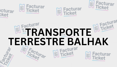 TRANSPORTE TERRESTRE BALHAK sin logo Facturar Ticket - Busca por Marca o Razón Social y Obtén tu Factura