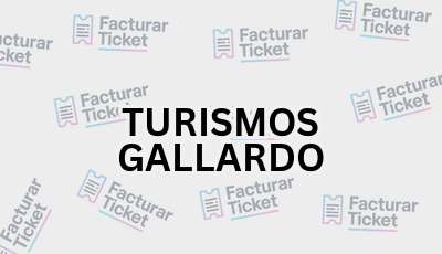 Facturar Ticket - Busca por Marca o Razón Social y Obtén tu Factura 15 TURISMOS GALLARDO sin logo Facturar Ticket - Busca por Marca o Razón Social y Obtén tu Factura