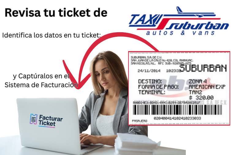 Facturación TAXI SUBURBAN - Descargar Factura 1 ejemplo ticket facturacion Taxi Suburban Aeropuerto Facturación TAXI SUBURBAN - Descargar Factura