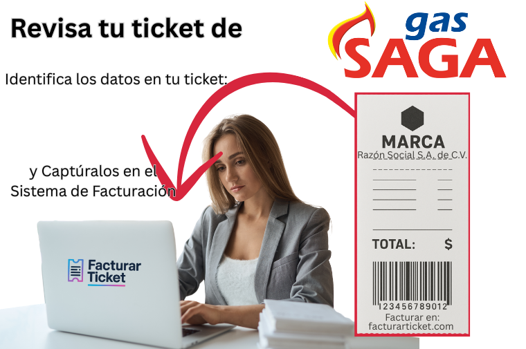 facturar ticket Gas SAGA Facturación Gas SAGA - Descargar Factura